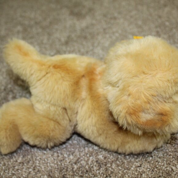 Steiff Golden Retriever Puppy Dog Plush Stuffed Toy Tan Lab 11" RARE - Picture 4 of 6